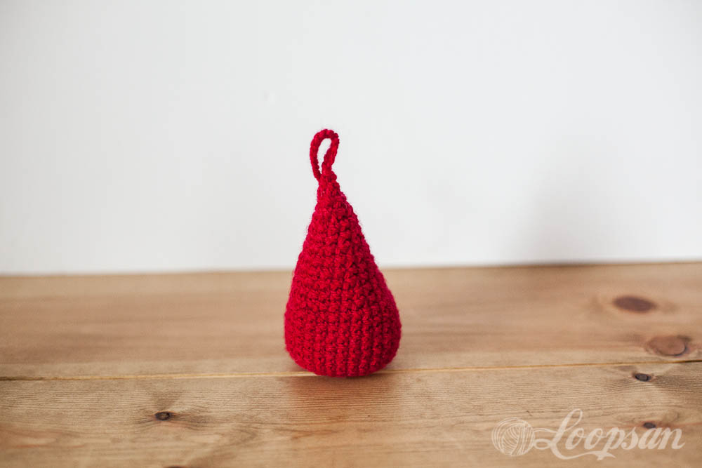 Small Crochet Blood Drop 
