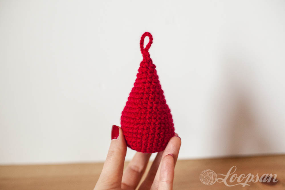 Small Crochet Blood Drop Hand