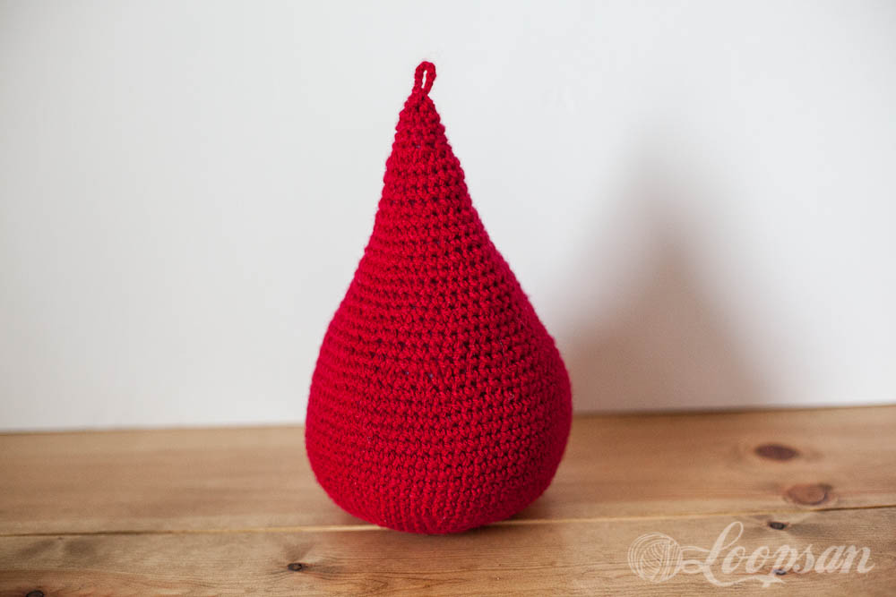Big Crochet Blood Drop