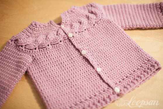 Cabled Yoke Cardigan