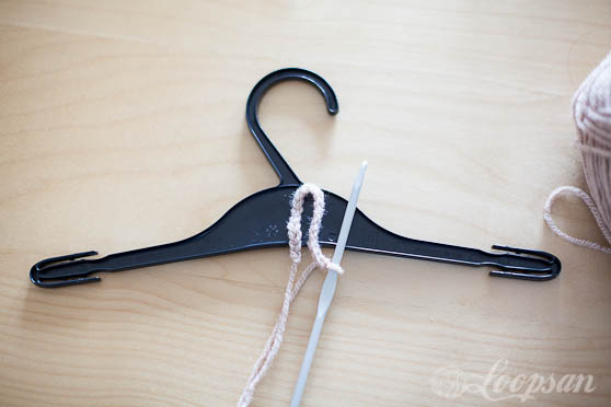 Crochet Baby Clothes Hanger- Free Pattern by Loopsan