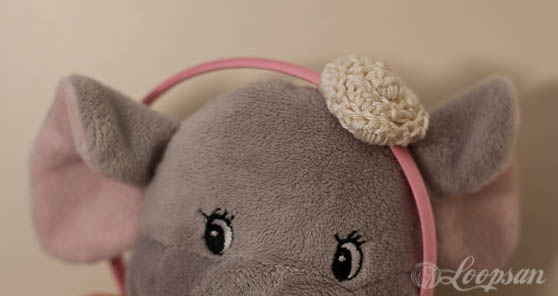 No sew rose headband by Loopsan